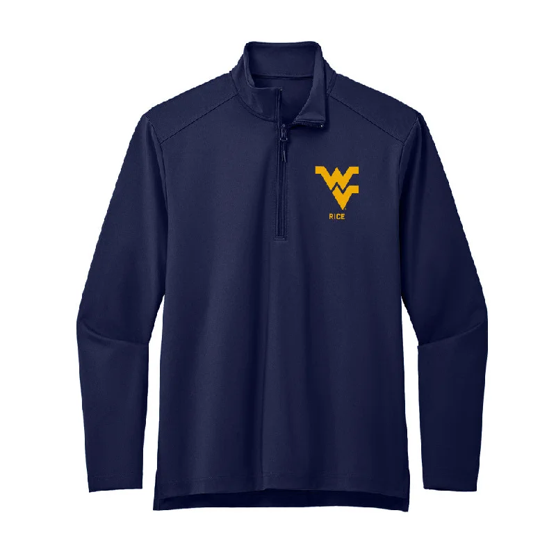 West Virginia - NCAA Women's Gymnastics : Sophia Rice - Premium Quarter Zip Jacket Nylon Jacket Polyester Jacket Spandex Jacket