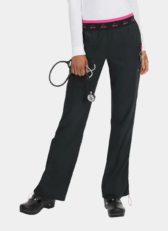 Koi Lite Spirit Scrub Trousers - Black Trousers Capri Summer