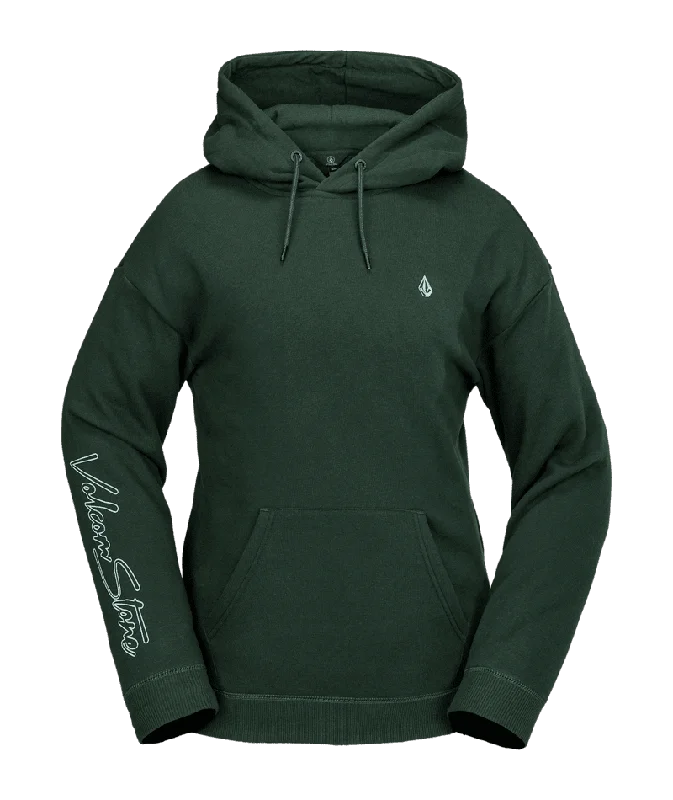 VOLCOM Women's Essential Pullover Hoodie Scarab V-Neck Stylish Pullover