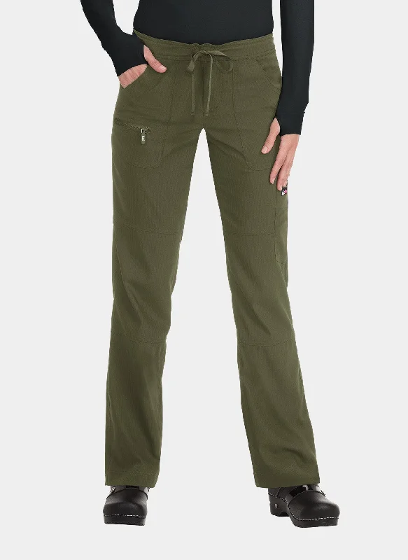 Koi Lite Peace Scrub Trousers - Olive Trousers fashionable chic