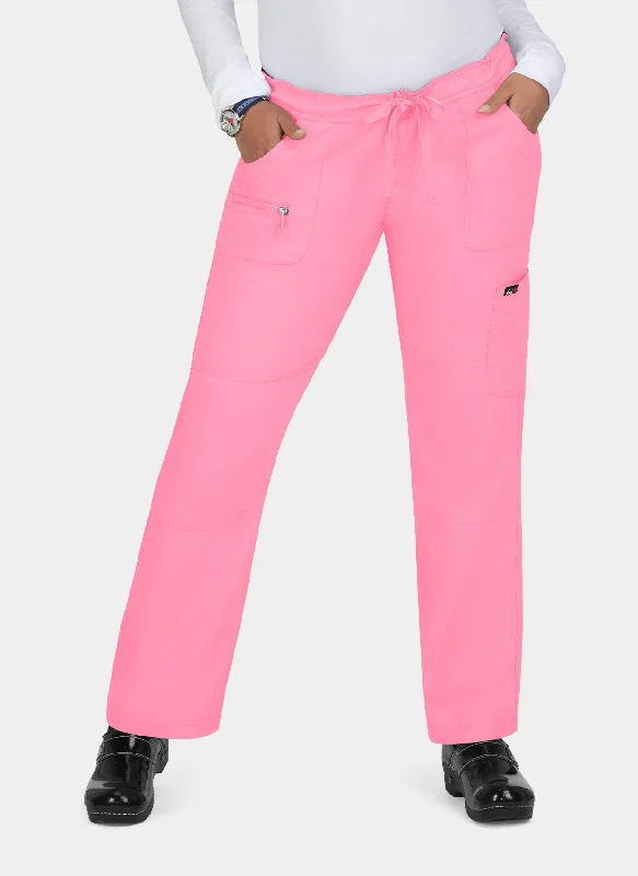 Koi Lite Peace Scrub Trousers - Peony Pink Trousers Harem Relaxed Fit