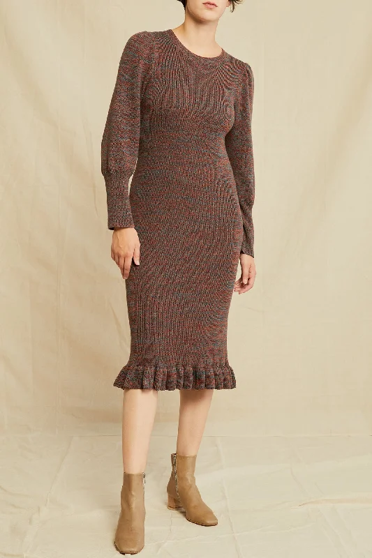 Alaya Organic Cotton Sweater Dress Iron Safe Non-Iron Wrinkle Free