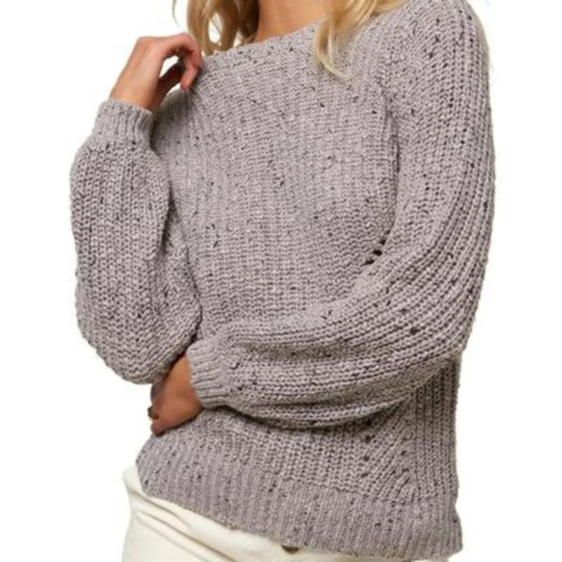 O'Neill Sailaway Sweater in Grey Fog Fleece Fabric Down Fabric Feather Fabric