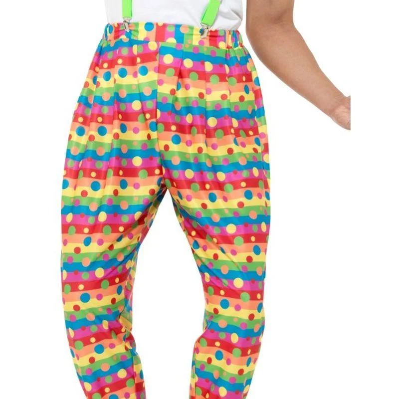 Clown Trousers Adult Neon Trousers Denim Blue