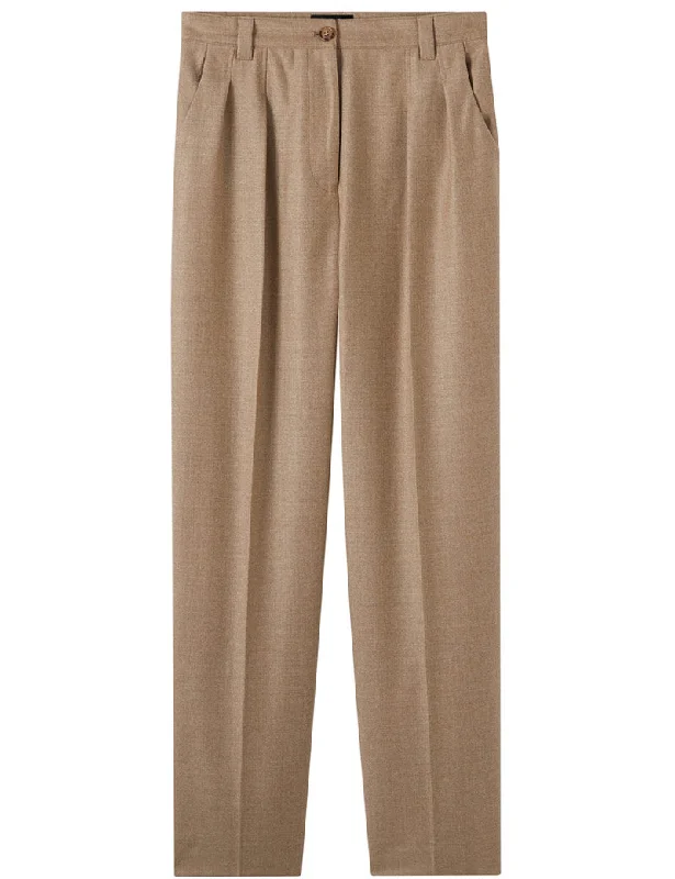 A.P.C. TRESSIE TROUSERS BEIGE CLAIR Chinos Cotton Straight Leg