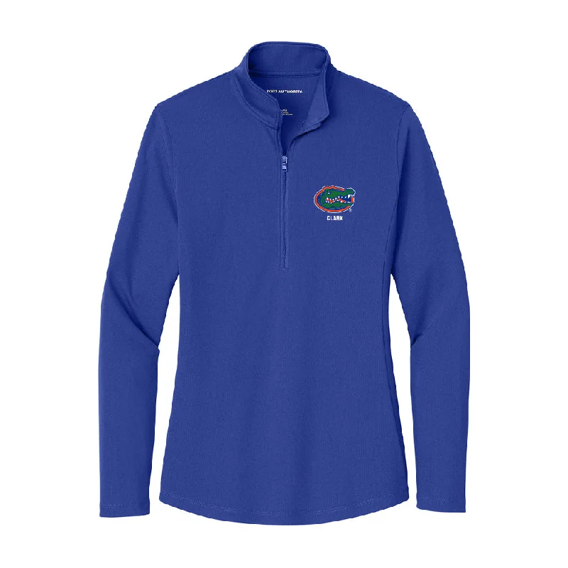 Florida - NCAA Women's Gymnastics : Taylor Clark - Women's Lightweight Quarter Zip Jacket V-Neck Jacket Boat Neck Jacket Square Neck Jacket