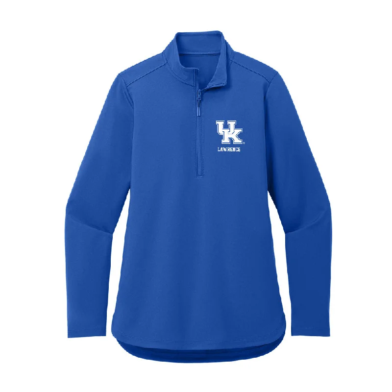 Kentucky - NCAA Women's Gymnastics : Kaila Lawrence - Women's Premium Quarter Zip Jacket Embroidered Jacket Appliqued Jacket Beaded Jacket Kentucky - NCAA Women's Gymnastics : Kaila Lawrence - Women's Premium Quarter Zip Jacket Embroidered Jacket Appliqued Jacket Beaded Jacket
