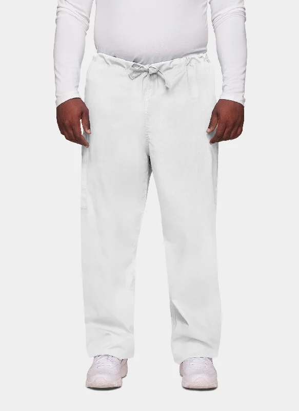 Cherokee Unisex Drawstring Scrub Trousers - White Trousers Party Sparkling