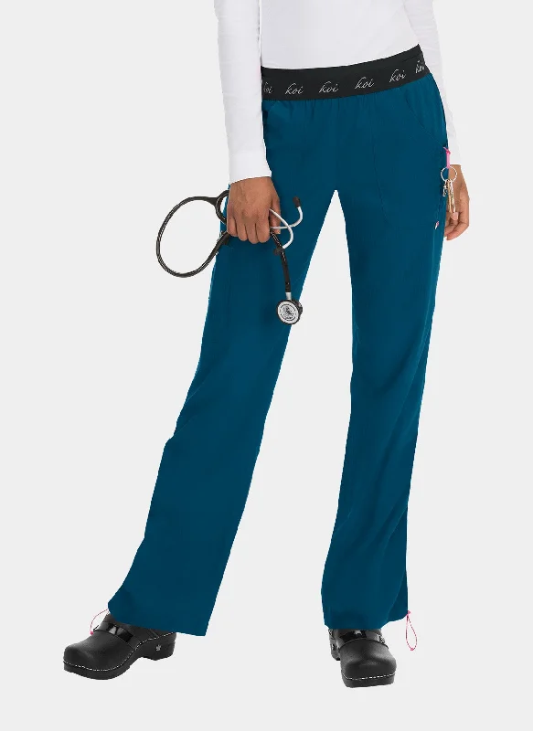 Koi Lite Spirit Scrub Trousers - Caribbean Trousers chic elegant
