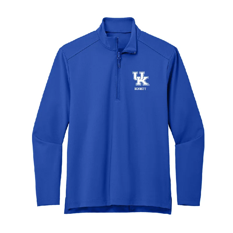 Kentucky - NCAA Women's Gymnastics : Chesney Bennett - Premium Quarter Zip Jacket Hooded Jacket Caped Jacket Shawl Collar Jacket