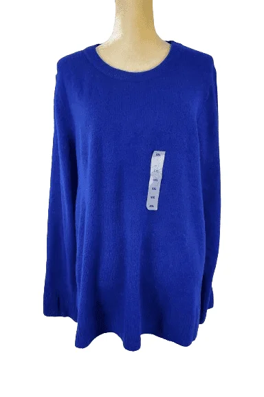 Old Navy women's blue sweater size XXL Beaded Sweater Sequined Faux Fur