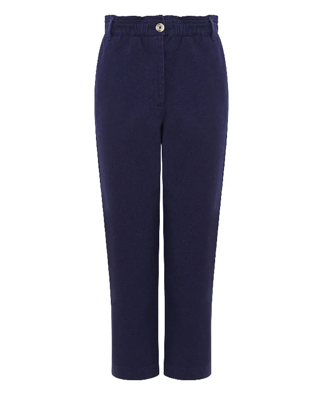 Day Cotton Trousers - Summer Navy Trousers Fall Fleece