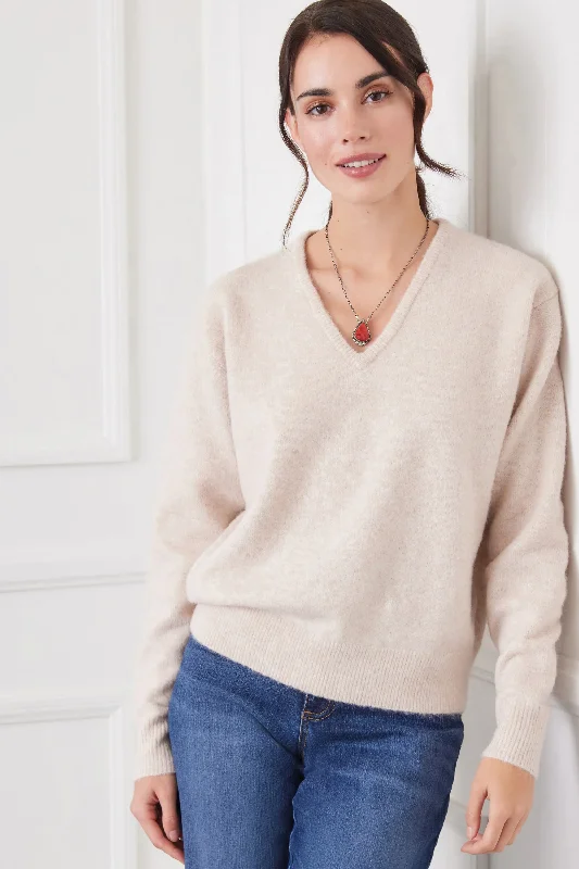 V-Neck Sweater [SAN-3N94269] Elegant Classic Vintage
