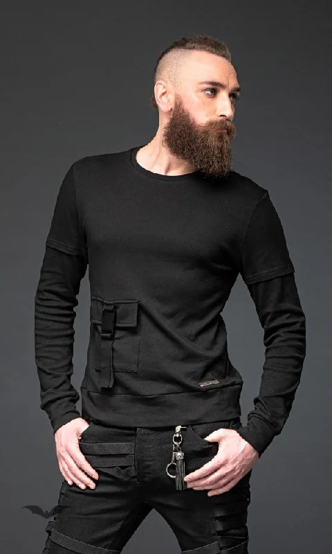 Queen of Darkness - Pullover with pocket on the front and me Scalloped Neck Pullover Queen of Darkness - Pullover with pocket on the front and me Scalloped Neck Pullover