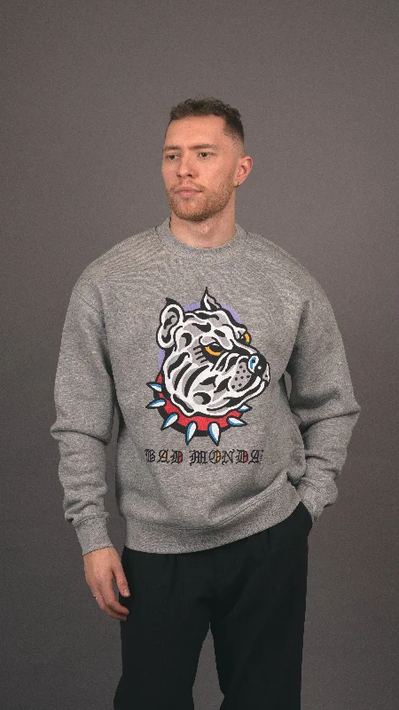 Harry Steez Dog Sweater / Front Print Terry Terry Cloth Terry Knit