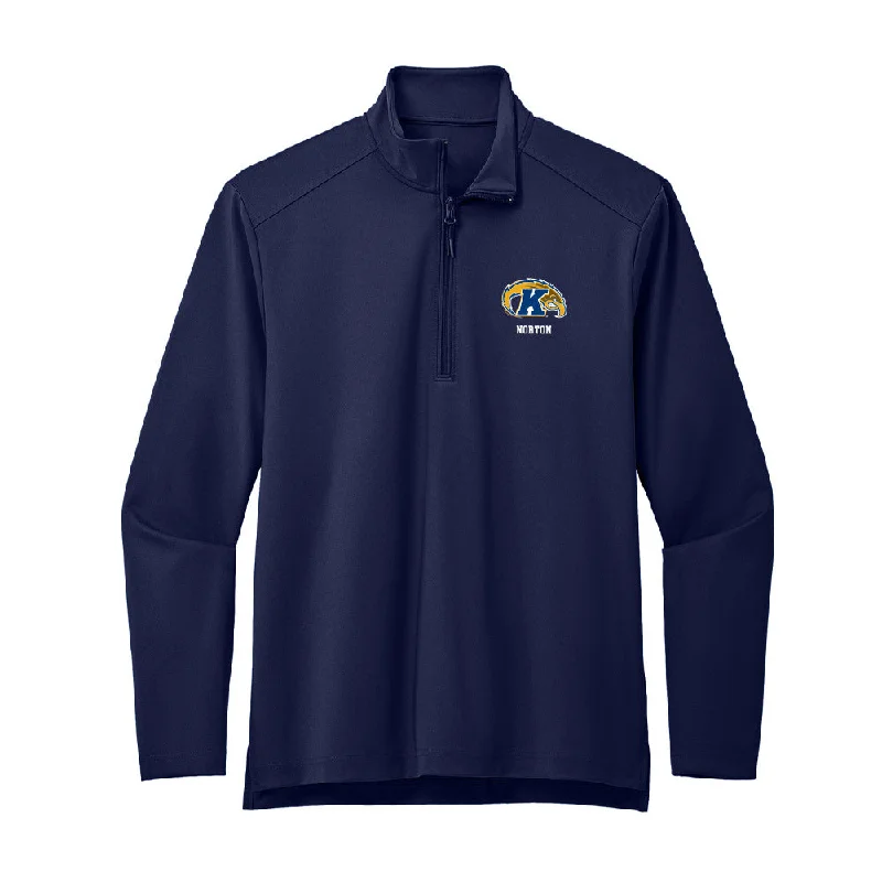 Kent State - NCAA Women's Gymnastics : Kaileigh Norton - Premium Quarter Zip Jacket Front Pockets Side Pockets Patch Pockets