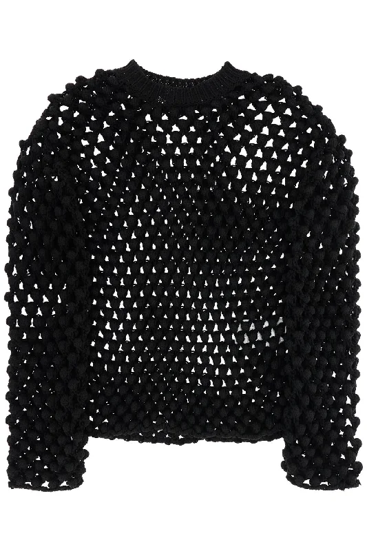 Popcorn Stitch Sweater Thin Thick Dense