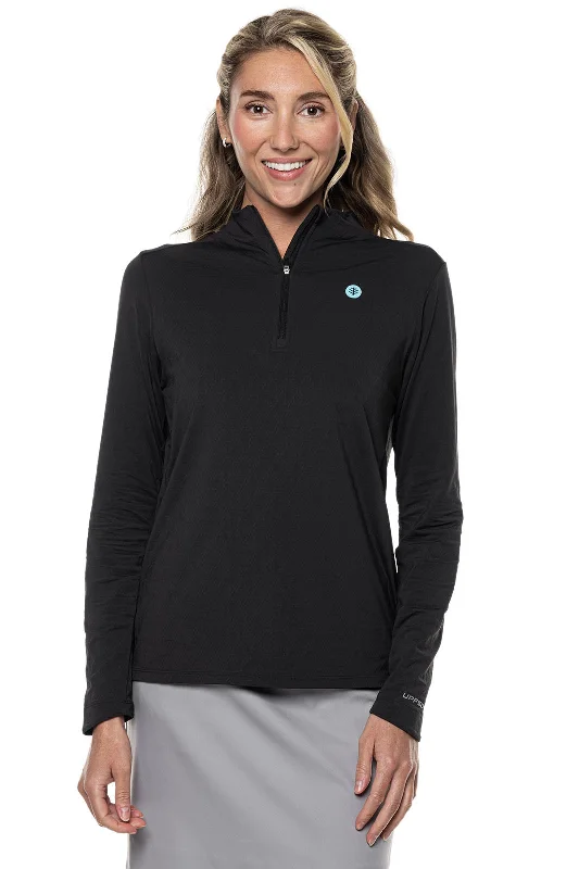 Women's Albatrose Golf Pullover | Black Diamond Jacquard Saggy Sleeve Comfort