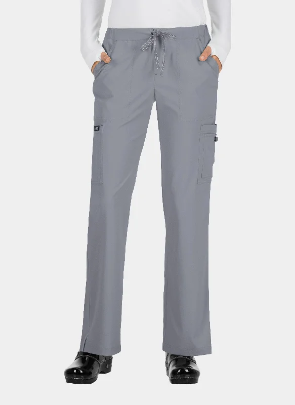 Koi Basics Holly Scrub Trousers - Platinum Grey Trousers Sale Discount