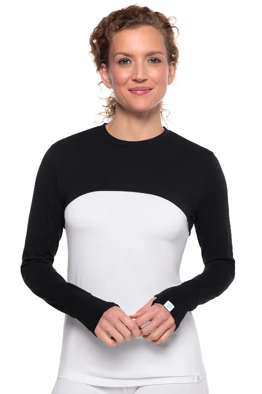 Women's Luna Pullover Shrug | Black Slit Sleeve Stylish