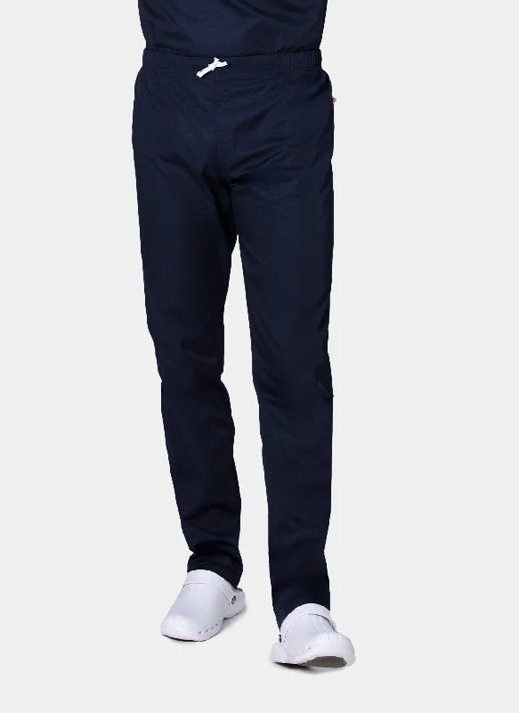 HappyFIT Unisex Scrub Trousers - Navy Trousers cozy comfortable