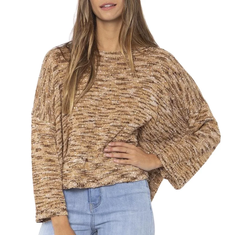 Sisstrevolution Blissed Out L/S Knit Sweater in Sunkissed Sands Cotton Fabric Linen Fabric Terry Fabric Sisstrevolution Blissed Out L/S Knit Sweater in Sunkissed Sands Cotton Fabric Linen Fabric Terry Fabric