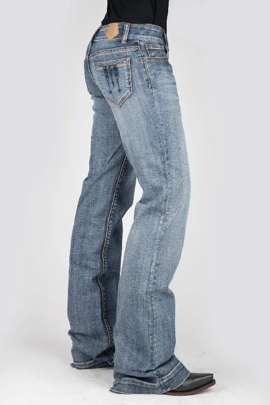 Women's Tin Haul Moderate Fit Light Wash Western Trouser Jeans Trousers New Arrival