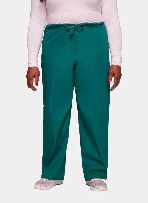 Cherokee Unisex Drawstring Scrub Trousers - Hunter Trousers Bridal Satin