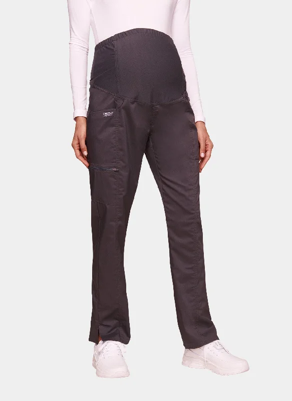 Cherokee WW Revolution Maternity Straight Leg Scrub Trousers WWE155 - Pewter Trousers luxurious high-end