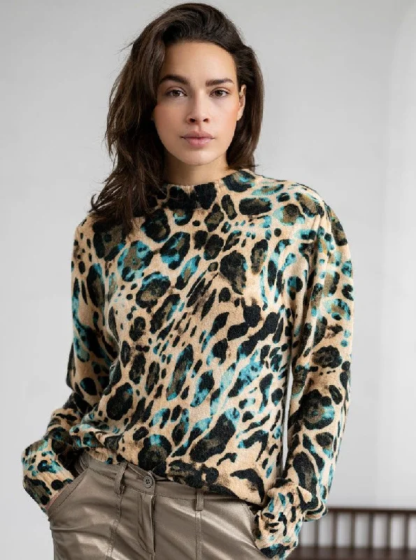 Animal Roots Sweater [F2307500] Mesh Sweater Canvas Denim