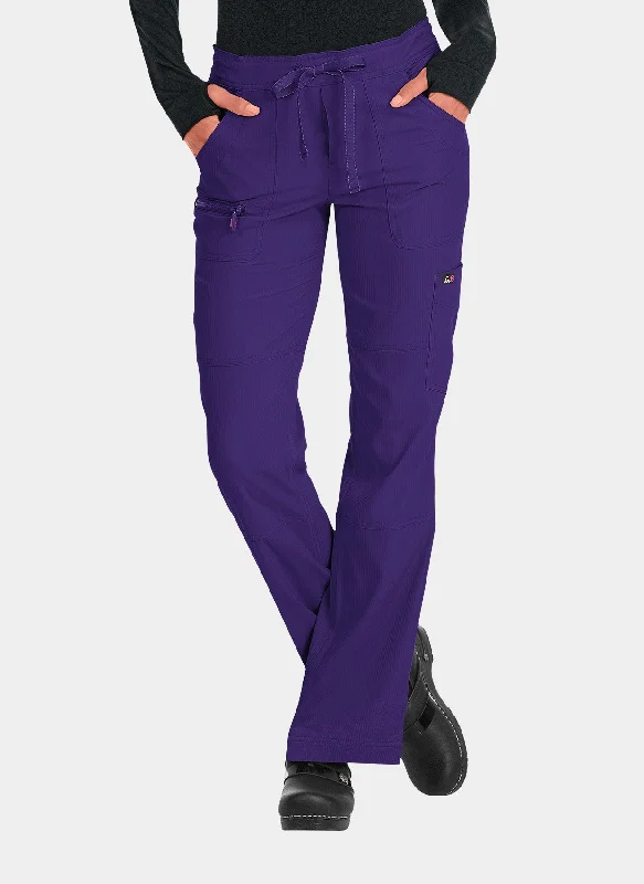 Koi Lite Peace Scrub Trousers - Grape Trousers sophisticated sleek