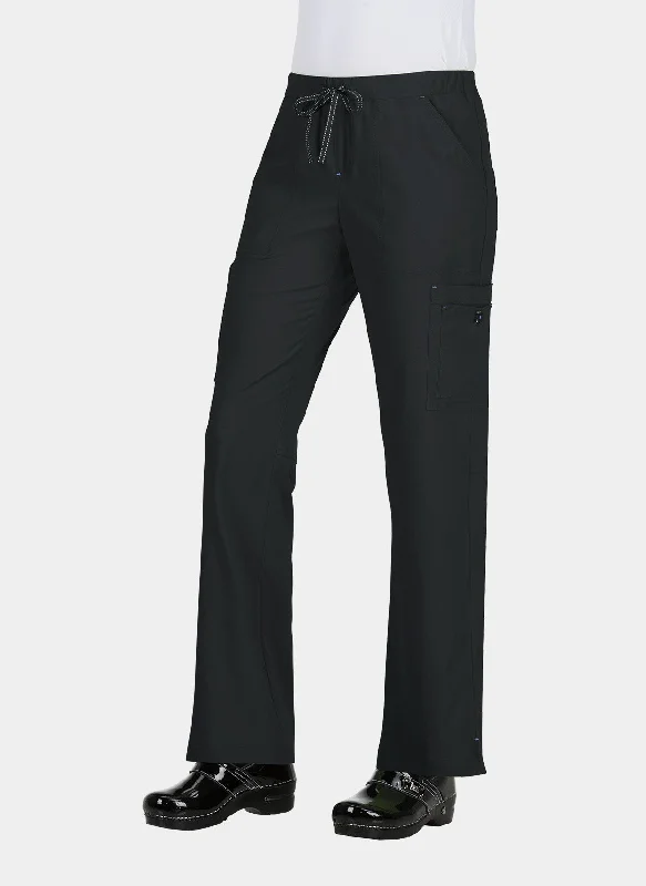 Koi Basics Holly Scrub Trousers - Black Trousers trendy modern