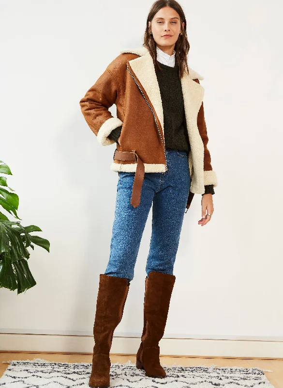 Carey Shearling Aviator Jacket