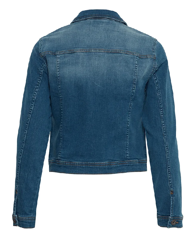 Ichi Stampe Washed Denim Jacket