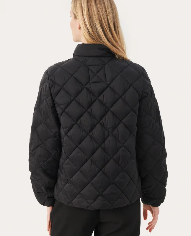 Part Two Olia Navy Quilted Jacket