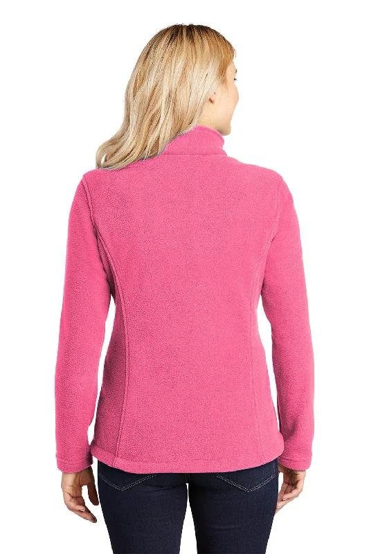 Port Authority Womens Full Zip Fleece Jacket - Pink Blossom