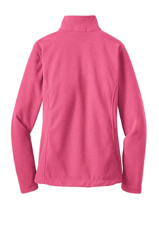 Port Authority Womens Full Zip Fleece Jacket - Pink Blossom