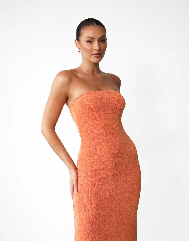 Abelle Maxi Dress (Papaya)