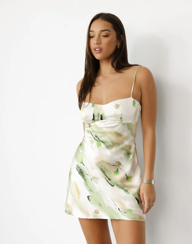 Adoette Mini Dress (Water Lily)