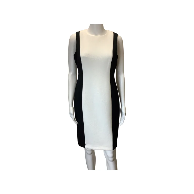 Calvin Klein Black White Dress Size 8P