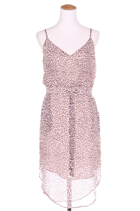 JUST JEANS - Pink leopard scoop hem dress! 8