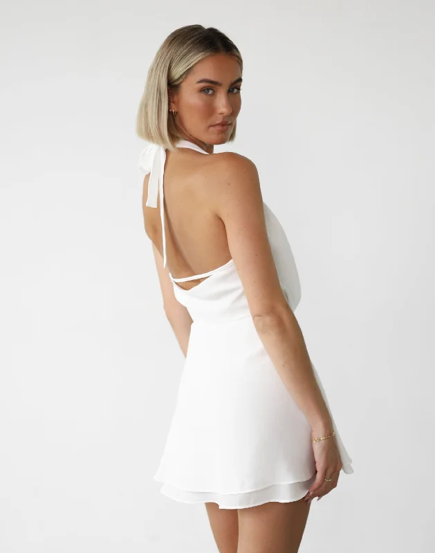 Kyeesha Mini Dress (White)