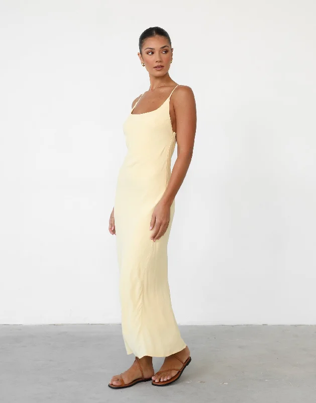 Leyton Maxi Dress (Lemon)