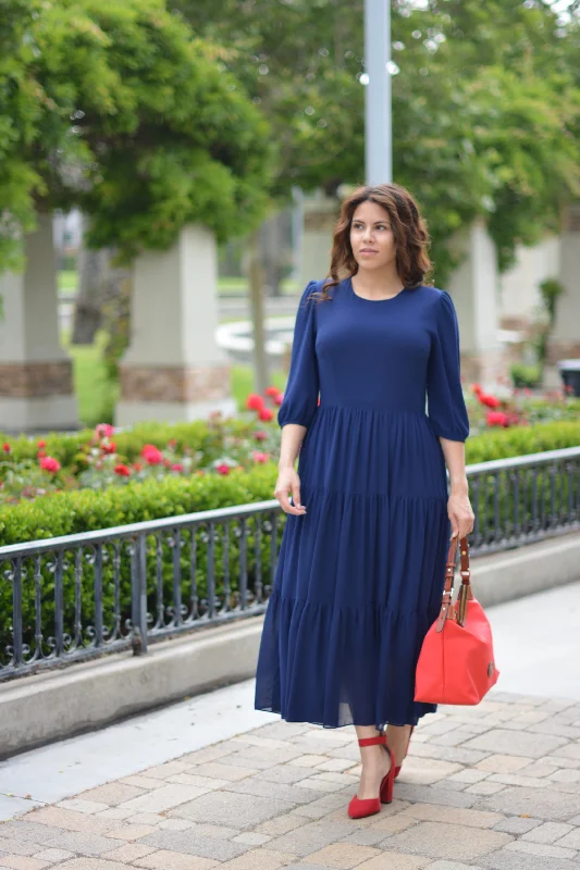 Marbella Navy Maxi Dress