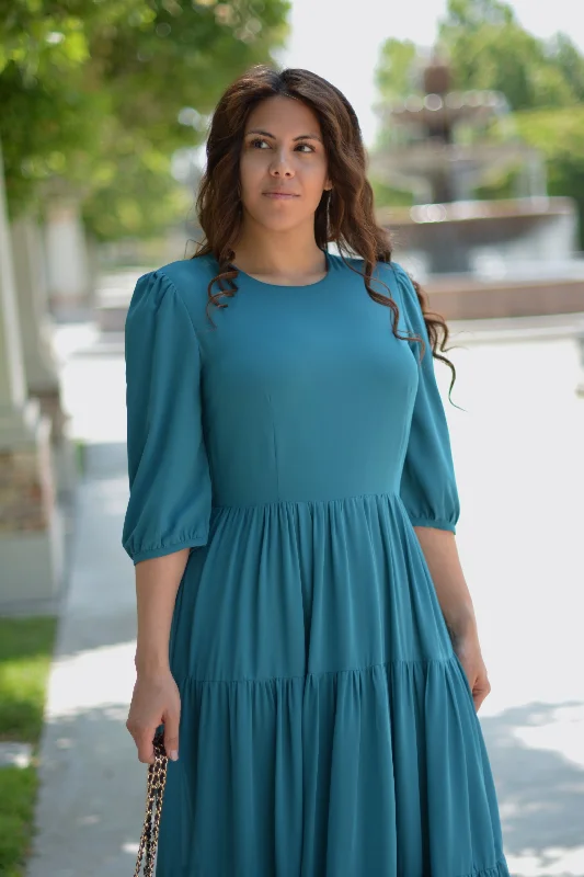 Marbella Teal Maxi Dress