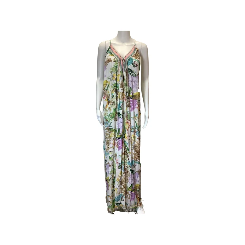 Z&L Multicolor Floral Boho Maxi Dress Size L