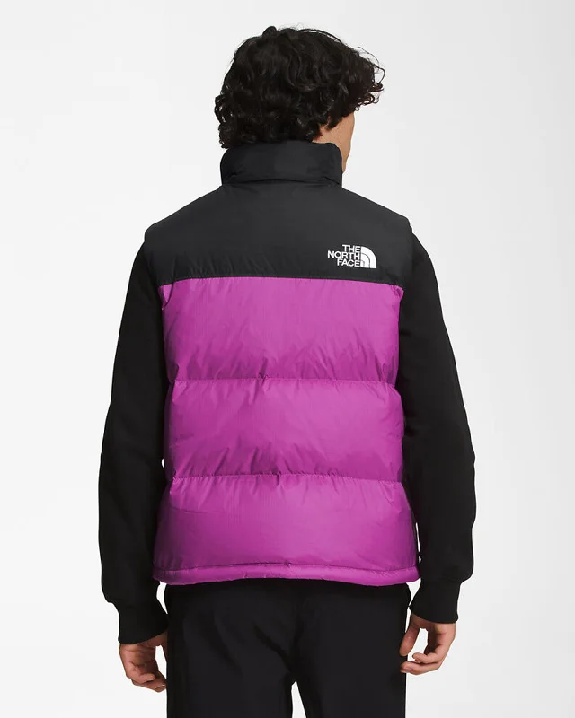 1996 Retro Nuptse Vest Jacket - Purple / Cactus Flower