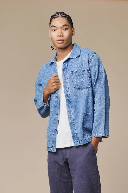 Light Denim Olympic Jacket