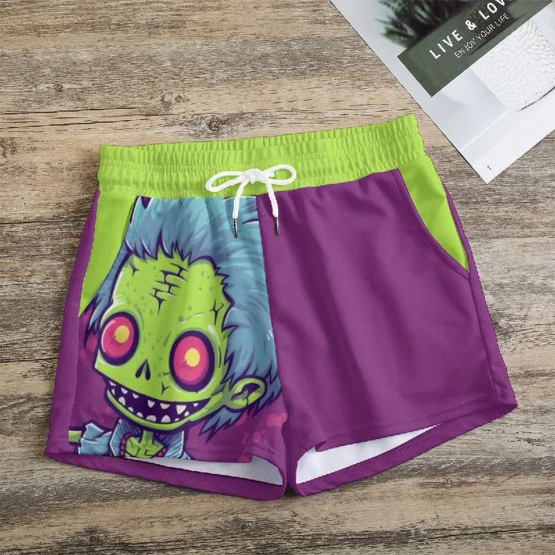 Creepy Little Zombie Women's Casual Shorts