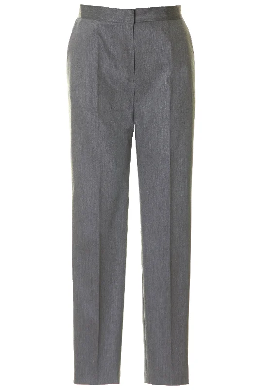 Busy Clothing Women Narrow Trousers Grey Melange